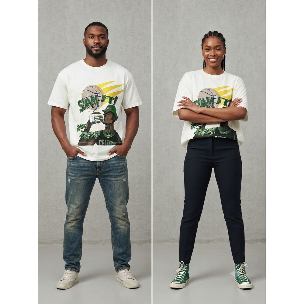 NWOT Hypland x Boston Celtics Slam It! NBA Graphic T-Shirt - Size XL